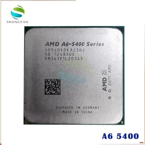 AMD A6-Series A6 5400 A6 5400B A6-5400K A6 5400K 3.6Ghz 65W Dual-Core CPU Processor AD540KOKA23HJ AD540BOKA23HJ Socket FM2