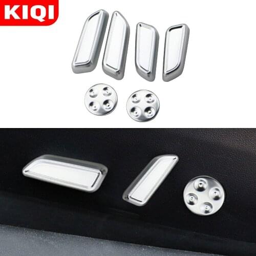 Electric Seat Adjustment Button Decorative Frame Interior Seat Adjust Knob Decorative Cover for Tesla Model 3 2016-2020