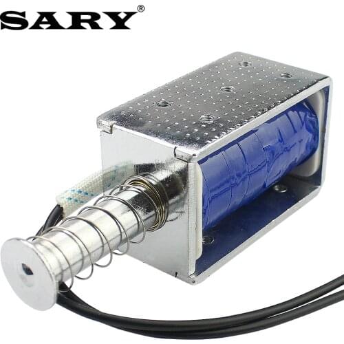 DC12V24V solenoid magnetic solenoid push-pull solenoid LY-1264 long stroke 30mm Open frame electromagnet
