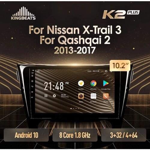 KingBeats Android 10 Octa-Core head unit HU 4G in Dash Car Radio Multimedia Video Player Navigation GPS For Nissan X-Trail xtrail X Trail 3 T32 2013 - 2017 Qashqai 2 J11 no dvd 2 din Double Din Android Car Stereo 2din