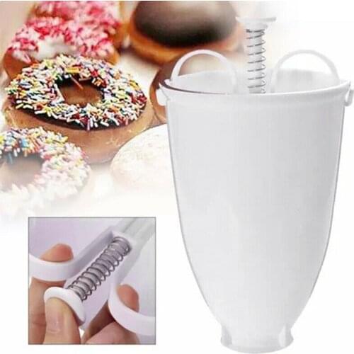 Creative DIY Plastic Waffle Doughnut Dessert Mold Baking Tool Donut Maker Home Manual Making Donut Mould PC