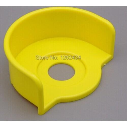 Emergency stop button cover scram protection cover yellow protective cover mounting holes 22MM