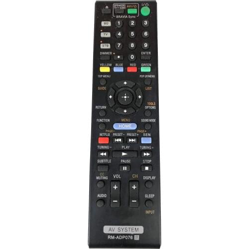 New Replacement RM-ADP076 Audio Remote for Sony Home Theater System BDV-N790W BDV-N890W BDV-N890W/Z BDV-N990W BDVN790W BDVN990W