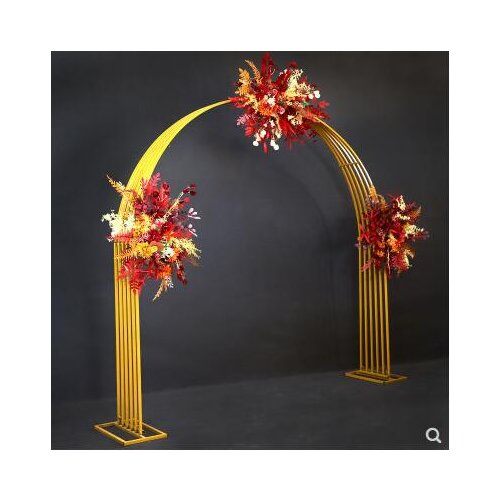 New iron wedding props, wedding scene, stage background decoration, Chinese style versatile, one-line flower arch