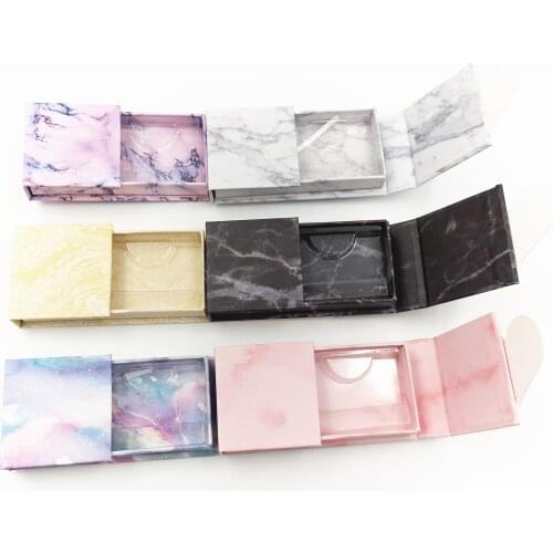 Wholesale false eyelash packaging box lash boxes packaging custom logo faux cils mink lashes magnetic rectangle case bulk vendor