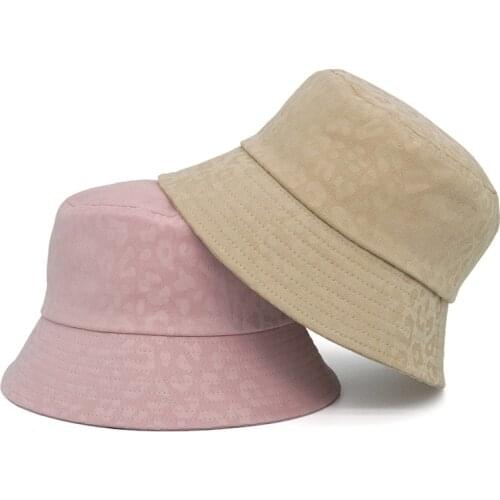 2021 Designer Bucket Hats Women Men Hip Hop Leopard Print Fishing Fisherman Hat Cap