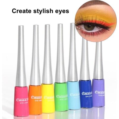 Eyeliner Pen Matte Liquid Eyeliner Neon Eyeliners Women Waterproof Long Lasting Rainbow Eyeliner Pencil Quick Dry Eyes Makeup