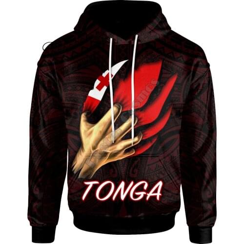Polynesian Island Tonga Country Flag Tribal Culture Retro Streetwear Harajuku Men/Women Pullover 3DPrint Funny Casual Hoodies A6