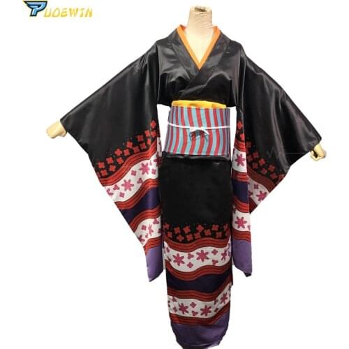 Anime Wano Country Nico Robin Kimono Cosplay Costume