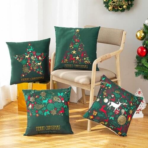 Widely Application Beautiful Christmas Throw Pillow Covers Polyester Pillow Covers Soft for Home