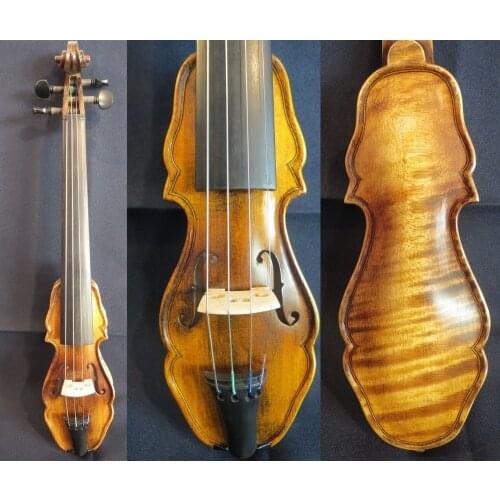 Baroque style fancy Pochette SONG brand violin 7 3/4",good sound #11917