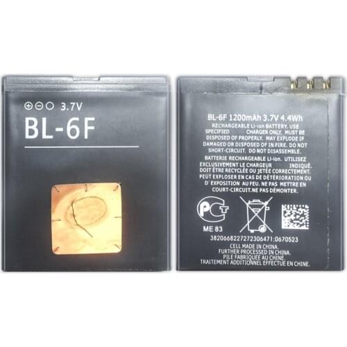 BL-6F Replacement Battery for Nokia 6788 N78 N79 N95 6788 6788I Bateria BL6F 1200mAh +Tracking Number