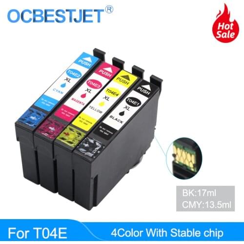 T04E1 E-04E T04E Compatible Ink Cartridge For Epson XP-2101 XP-4101 WorkForce WF-2831 WF-2851 Inkjet Printer (Use For HongKong)