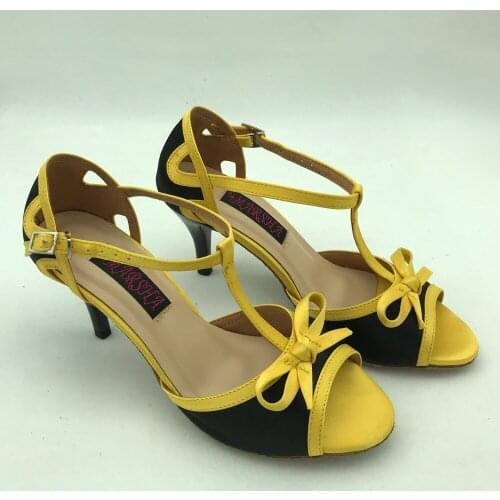 7.5cm heel Elegant Latin Dance Shoes For women Salsa shoes ballroom shoes comfortable latin shoes MS6269BYS