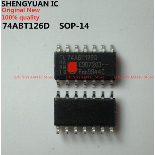 10pcs/lot 74ABT126D SOP-14 74ABT126 Quad buffer 3-State 100% new imported original 100% quality
