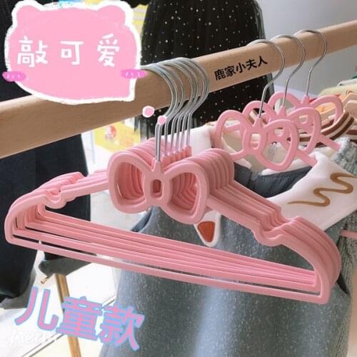 Girly Heart Childrens Hanger 10 PCs Plastic Non-Slip Baby Clothes Hanger Baby Clothes Hanger