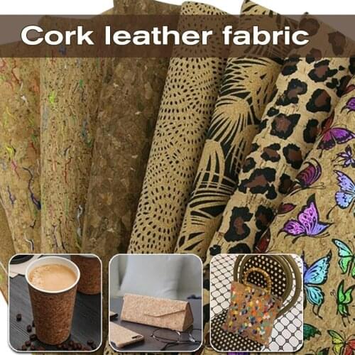 100x138cm Cork Wood Eco Leather Special Fabric Wood Grain Decoration Fabric Luggage Handbag Shoes Furniture Sewing Diy Material