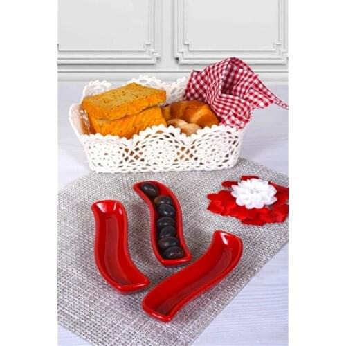 Red Ivory Olive Grove 18cm 3 Pcs Stoneware Earthenware