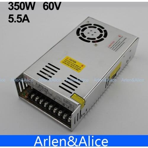 350W 60V 5.8A Single Output Switching power supply AC TO DC for CNC Led strip