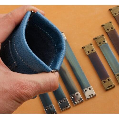 4PCs/set Metal Internal Frame Clasp Lock for Purse Vintage Internal Flex Handbag Handle DIY Sewing Bags Accessories