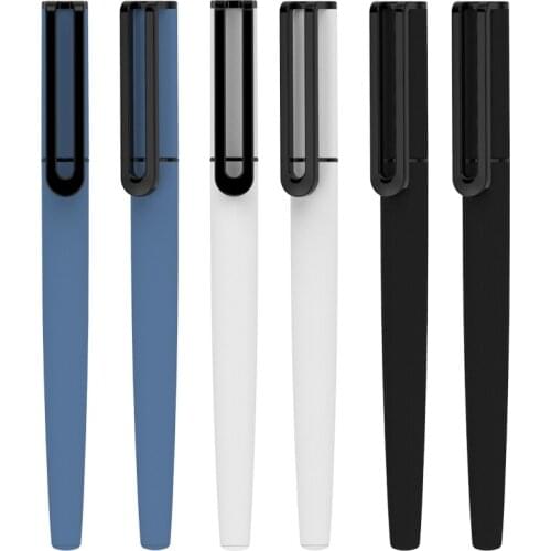 500pcs/lot Plastic gel pen 0.5mm black gel-ink customs logo promotional pens for writing gift