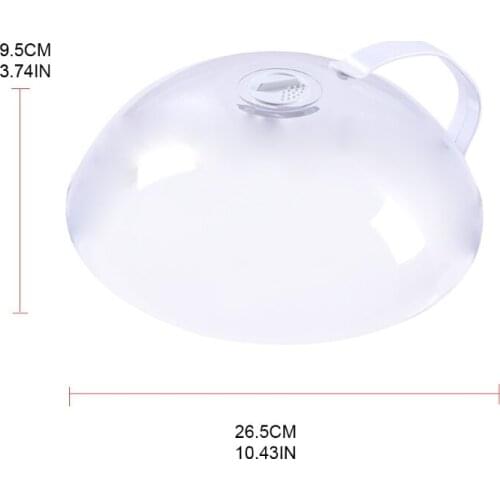 Large Transparent Microwave Food Heating Covers Professional Anti-Sputtering Microwave Plate Protective Heat Resistant