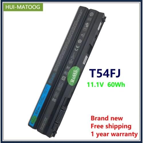 HUI-MATOOG T54FJ Laptop Battery for Dell M5Y0X T54F3 NHXVW HCJWT 8858X PRRRF 312-1163 E6420 E5420 E6430 11.1V 60Wh