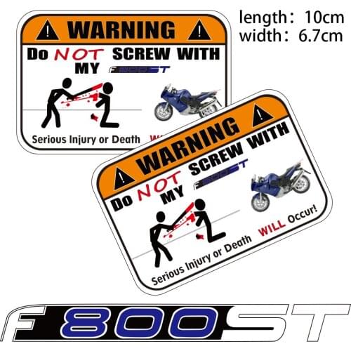 KODASKIN 2 Pieces Do Not Screw Warning Sticker Decal for BMW F800ST