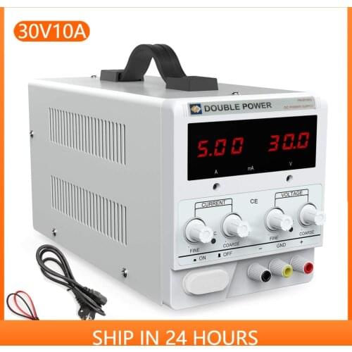 Laboratory Power Supply 30V10A Current Regulator Switch Power Supply Adjustable Voltage Regulator Bench Source 3 LED Digital