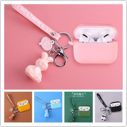 Cute Silicone Shockproof Case For Honor Earbuds x1 bluetooth Earphones Case Anti Lost Rope For Honor Earbuds X1 with Keychain