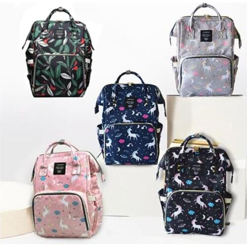 Fashion Mummy Maternity Nappy Bag Dot Print Large Capacity Baby Diaper Bag Travel Backpack Nursing Bag for Baby Care Womens