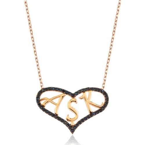 Real Silver 925 Jewelry Sterling Silver Heart Love Women Necklace