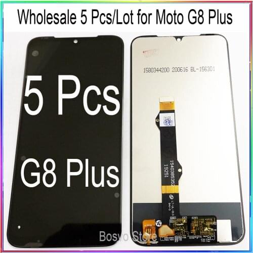 WholeSale 5 Pcs/lot for Moto G8 Plus 6.3 inch LCD Screen Display with Touch Digitizer Assembly