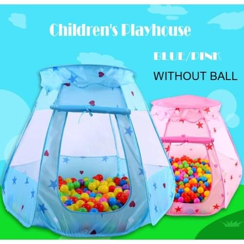 Childrens Tent Foldable Tipi For Kids Baby Mosquito-proof Tent Room Indoor and OutdoorOcean Ball Pool Children Play House Gifts