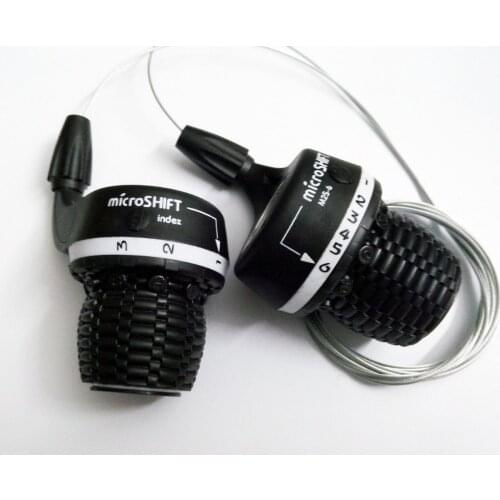 MicroSHIFT Left & Right Twist Shifter MTB Bike 3 x 6 Speed Twist Grip Gear Shifters Trip Derailleur DIP Fit for Shimano