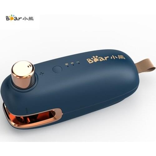 USB Rechargeable Electric Sealing Machine Mini Portable Pressing Plastic Bag Heating Sealer 3 Gear Adjustment Bear/FKJ-C01C1