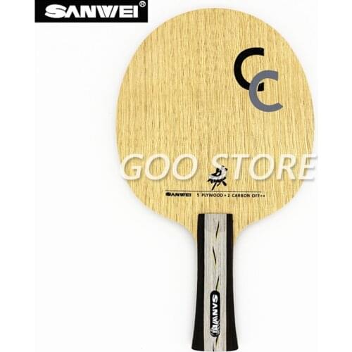 SANWEI CC Table Tennis Blade Racket 5+2 Carbon Original SANWEI Ping Pong Bat Paddle