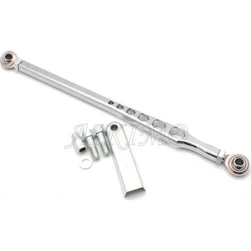 1set Motorcycle 6 Holes Black Aluminum Gear Shift Linkage Lever For Harley Touring Softail Dyna Wide Glide Trike Rod 1986-17