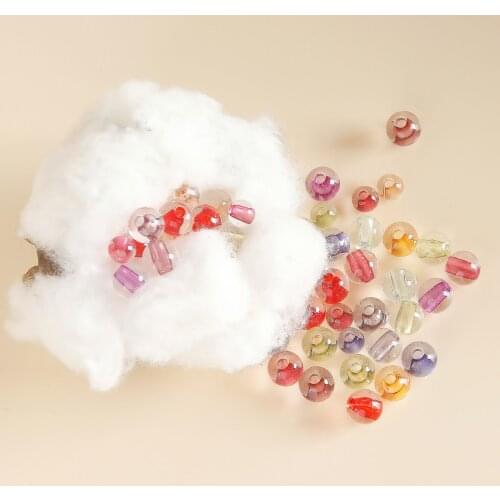 Showa ins wind acrylic transparent round DIY hand-made earrings jewelry accessories necklace bracelet loose beads material