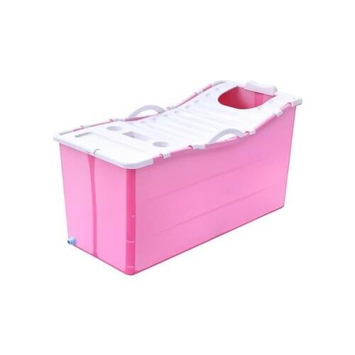 Collapsible adult bath barrel adult full body bath barrel female bath tub household bathtub children bath barrel plastic