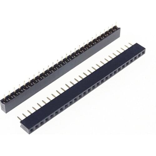 1000pcs 1x26 P 26 Pin 2.0 mm PCB Female Header Pin Headers Single row Straight Through Hole Insulator height 4.30mm Rohs Reach