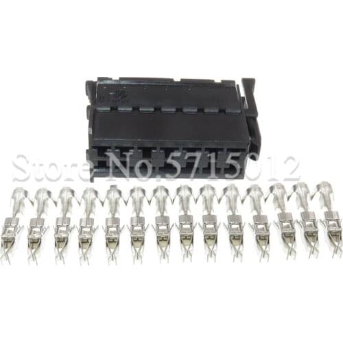14 Hole 929504-5 Auto Plug Electrical Wiring Harness Female Socket With Terminals For VW Audi
