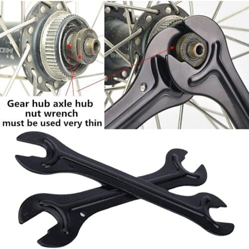 2Pcs MTB Bicycle Cycling Repair Hub Spanner Foot Pedals Wrench Bike Accessories