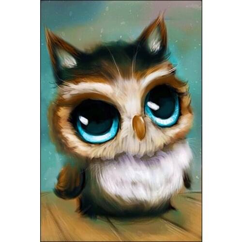 2017 DIY Full Diamond Painting Cross Stitch animals Owl Diamond Embroidery 5D 3D Diamond Mosaic Needlework Crafts Christmas