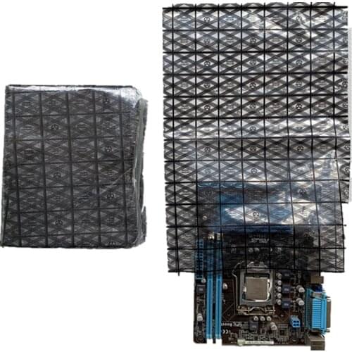 WISHDIAM 50pcs Open Top Antistatic Bag Large 12X16inches ESD Shielding Anti Static Bags for Motherboard Video Card LCD Screen
