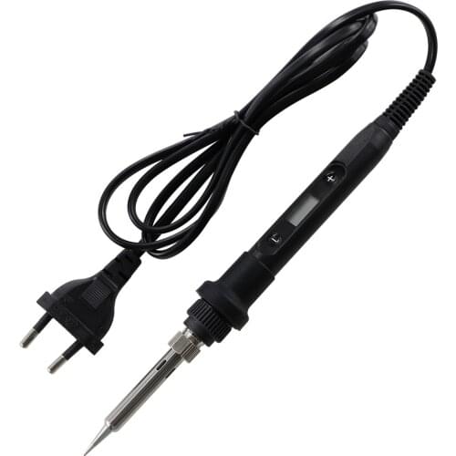 80W Electric Soldering Iron Brand New Black Temperature Adjustable Soldering Iron Head LED Digital Display Welding Repair Tool
