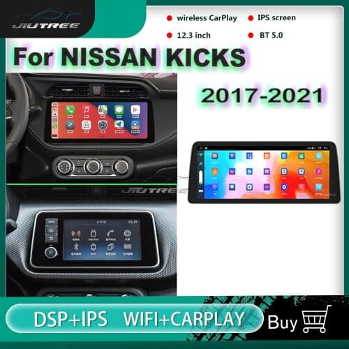 2 Din 12.3 Inch 128G Android Car Radio For Nissan KICKS 2017- 2020 2021 Auto Stereo Multimedia Player GPS Navigation Head Unit