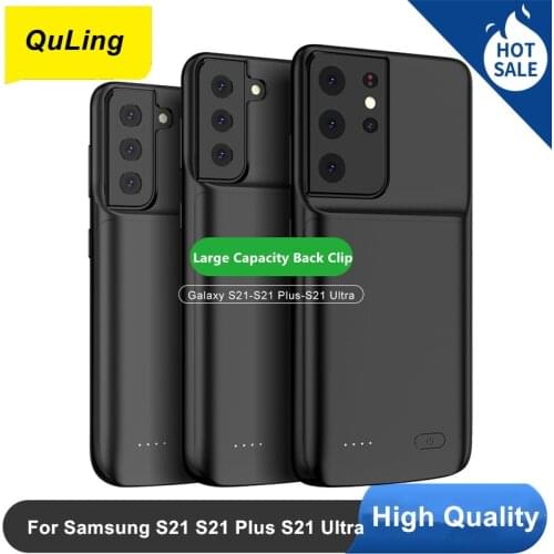 QuLing Battery Charger Case For Samsung Galaxy S21 S21 Plus S21 Ultra 4700 Mah To 6000 Mah Smart Phone Battery Cover Power Bank