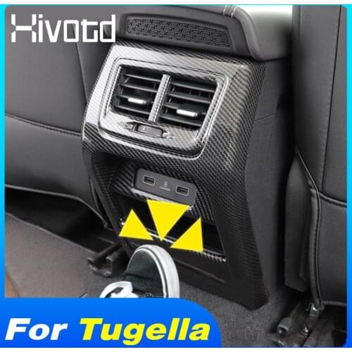 Car Styling Armrest Rear Air Outlet Vent Cover Trim Panel Interior Parts For Geely Tugella,Xingyue,FY11 2021-2019 Accessories