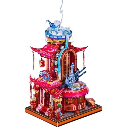 Art Model MU 3D Metal Puzzle Happy sweet dumplings building model DIY 3D Laser Cut Assemble Jigsaw Toys GIFT For children